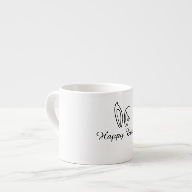 Happy Easter Espresso Mug - Festive Gift (Front Left)