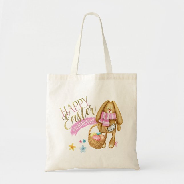 Happy Easter Everybunny ID640 Tote Bag (Front)