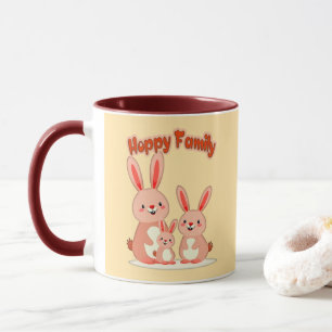 Happy Easter Family – Cute Bunny - caneca Mug