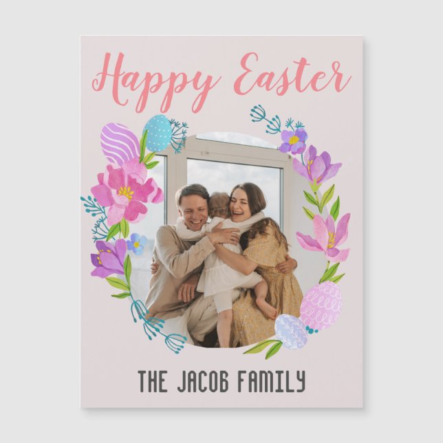  Happy Easter family,easter bunny family one photo (Front)