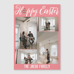 Happy Easter family, easter four photo collage