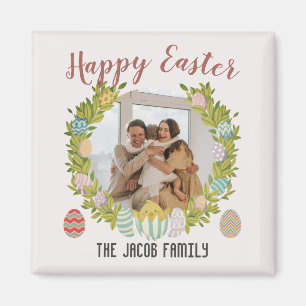  Happy Easter family, happy family one photo  Magnet