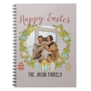  Happy Easter family, happy family one photo  Notebook