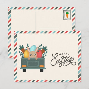 Happy Easter Farmers Market Postcard