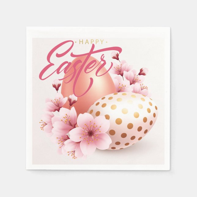 Happy Easter  Favour Bag Napkin (Front)