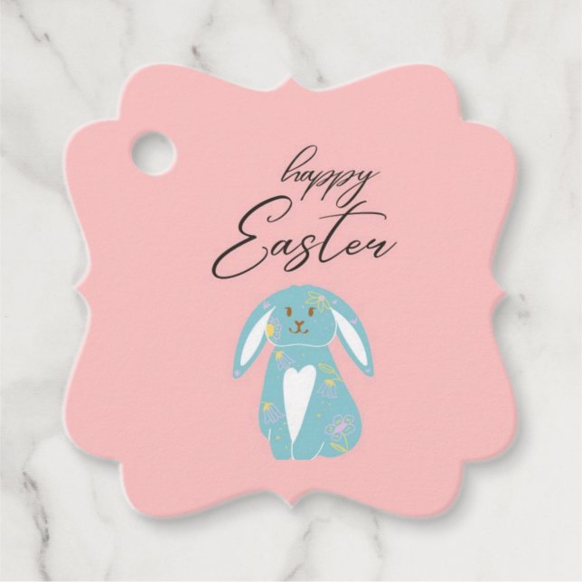 Happy Easter Favour Tags (Front)