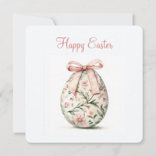 Happy Easter Flat Holiday Card