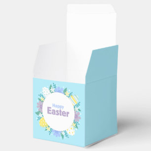 Happy Easter Flowers and Eggs Favour Box