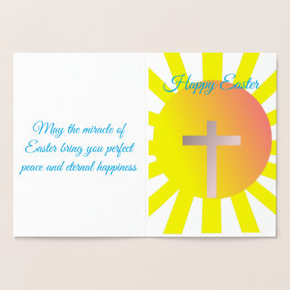 Happy Easter foil card