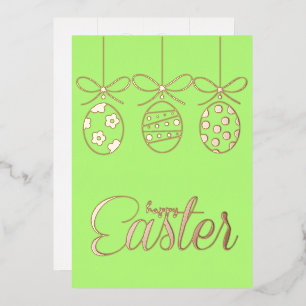 Happy Easter Foil Luxury Decoration Stylish