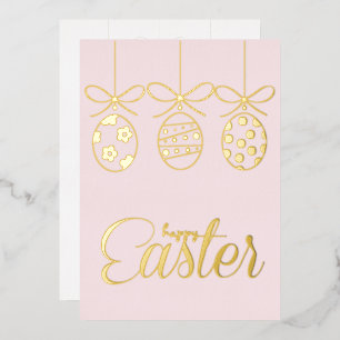 Happy Easter Foil Luxury Decoration Stylish