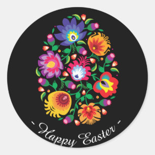 😍 Happy Easter (folklore) customisable Classic Round Sticker