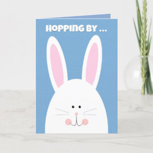 Happy Easter For Anyone Bunny Hopping By Holiday Card