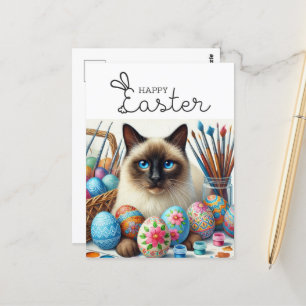 Happy Easter for Cat Lovers Postcard