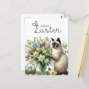 Happy Easter for Cat Lovers Postcard
