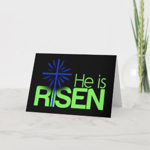 ****HAPPY EASTER*** FOR "HE IS RISEN" HOLIDAY CARD