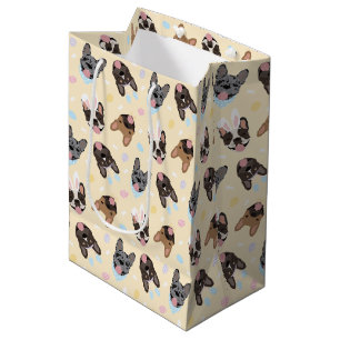 Happy Easter French Bulldogs Medium Gift Bag