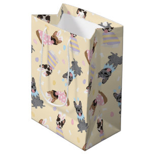 Happy Easter French Bulldogs Medium Gift Bag