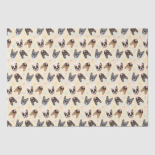 Happy Easter French Bulldogs Tissue Paper