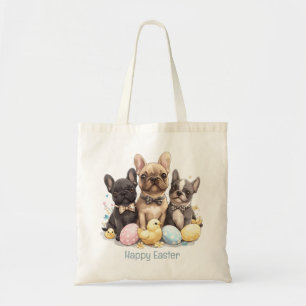 Happy Easter French Bulldogs Tote Bag