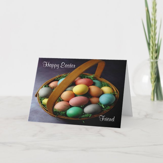 Happy Easter Friend Holiday Card (Front)