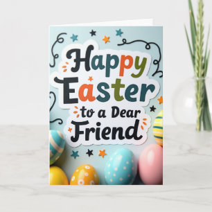 Happy Easter Friend Message Card