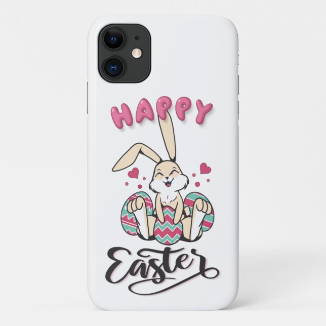 Happy Easter from lovely Easter Bunny Case-Mate iPhone Case (Back)