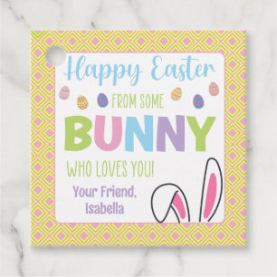 Happy Easter from Some Bunny Who Loves You Favour Tags