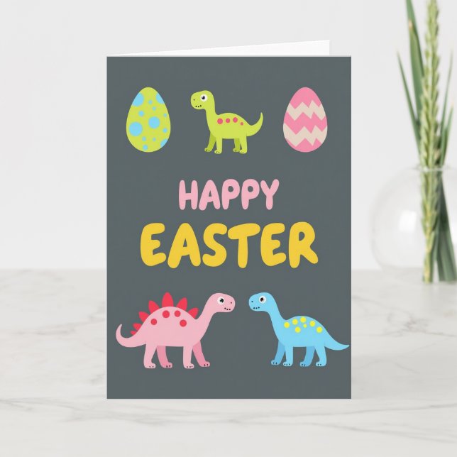 Happy Easter Fun Creature Card (Front)