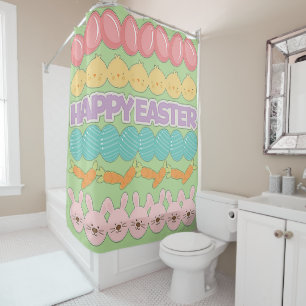 Happy Easter Fun Shower Curtain