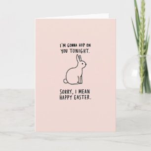 Happy Easter Funny Bunny Card