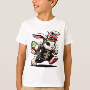 Happy Easter Funny Bunny Racing Egg Hunter T-Shirt