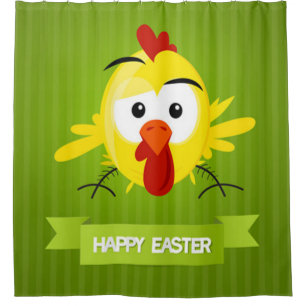 Happy Easter Funny Chic Shower Curtain
