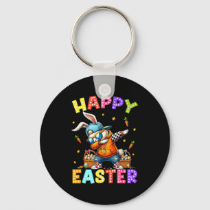Happy Easter Funny Dabbing Bunny Dab Dance Rabbit Key Ring