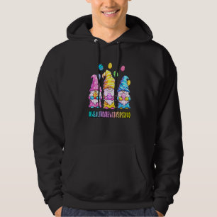 Happy Easter Funny Gnomes Egg Hunt Healthcare Work Hoodie