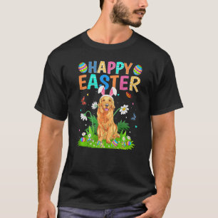 Happy Easter Funny Golden Retriever Dog Easter Sun T-Shirt