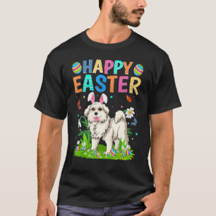 Happy Easter Funny Great Pyrenees Dog Easter Sunda T-Shirt