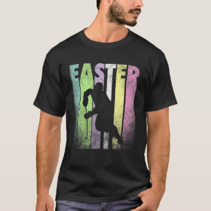 Happy Easter Funny Hockey Ice Skating Vintage T-Shirt