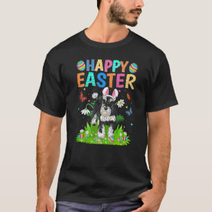 Happy Easter Funny Miniature Schnauzer Dog Easter T-Shirt