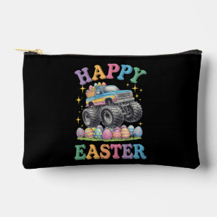 Happy Easter Funny Monster Truck Crush Eggs Accessory Pouch
