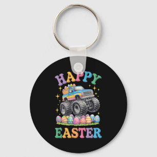 Happy Easter Funny Monster Truck Crush Eggs Toddle Key Ring
