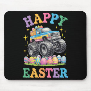 Happy Easter Funny Monster Truck Crush Eggs Toddle Mouse Mat