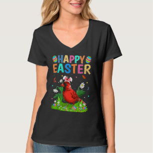 Happy Easter Funny Northern Cardinal Bird Easter S T-Shirt