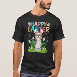 Happy Easter Funny Yorkshire Terrier Dog Easter Su T-Shirt