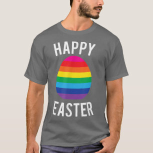 Happy Easter Gay Pride Rainbow Egg Fun  T-Shirt