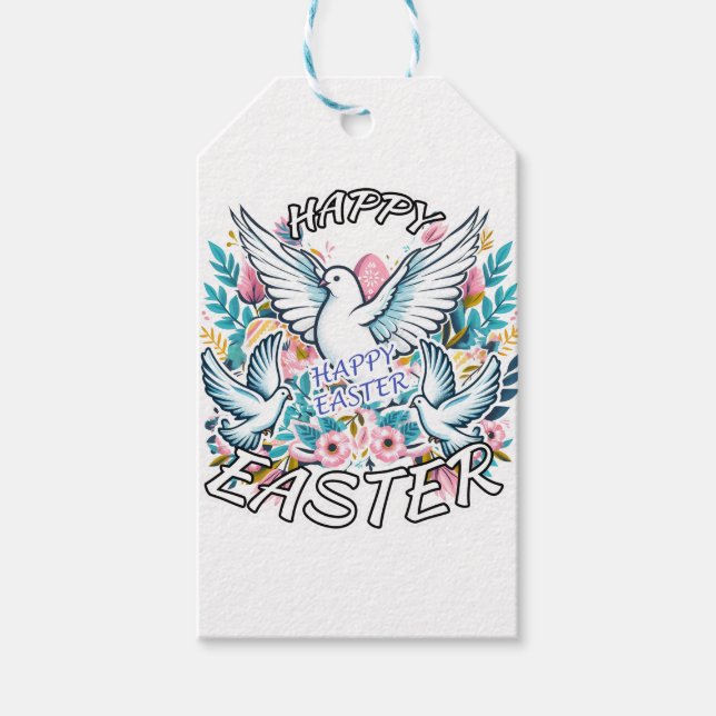 Happy Easter Gift Tags (Front)