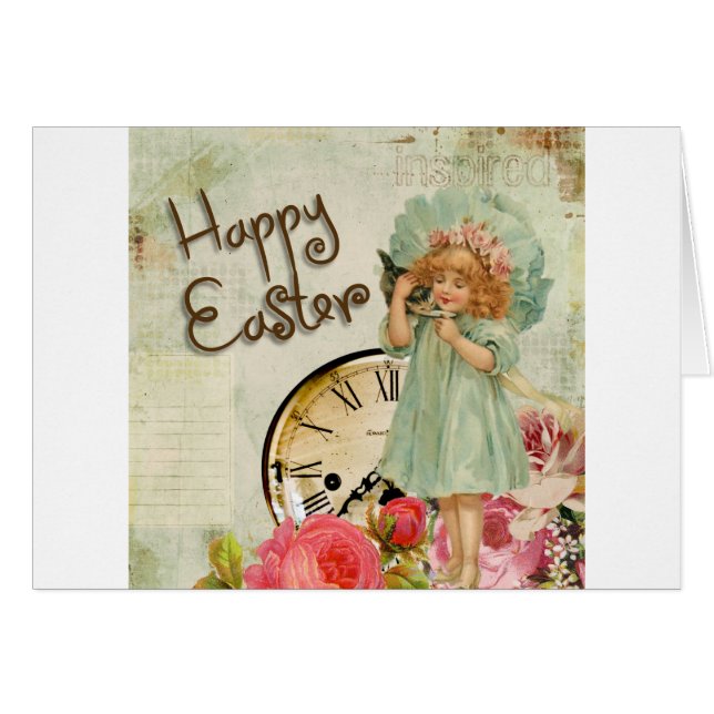 happy easter girl (Front Horizontal)