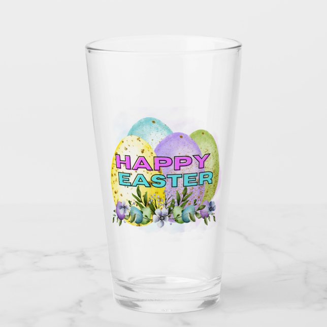 Happy easter glass (Front)