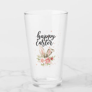 Happy easter glass