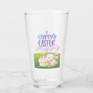 Happy easter glass